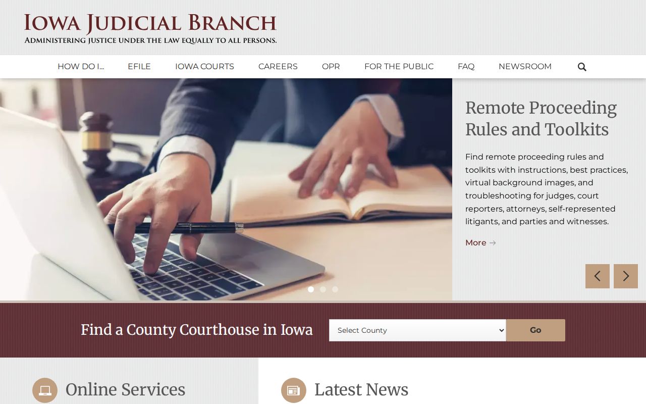 Iowa Judicial Branch context for Madison County active warrants