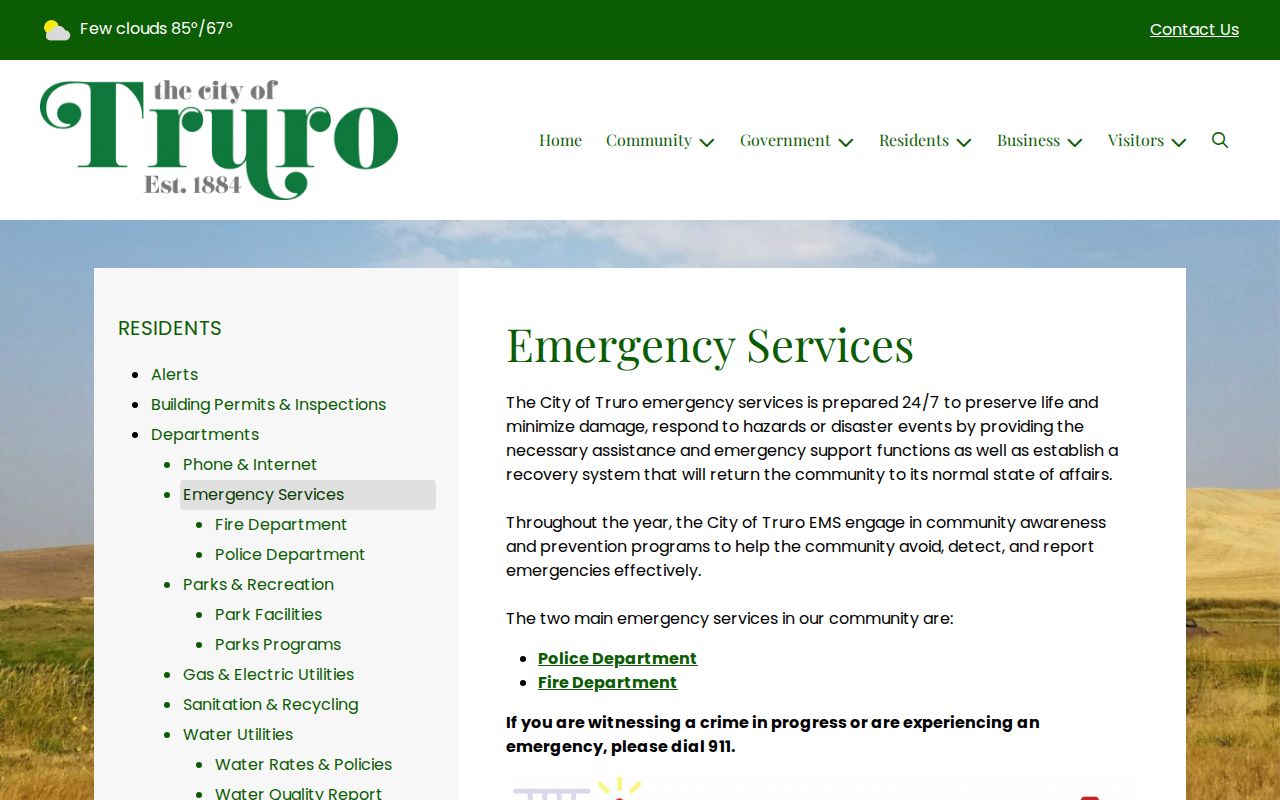 Truro emergency services source for safe warrant-related routing